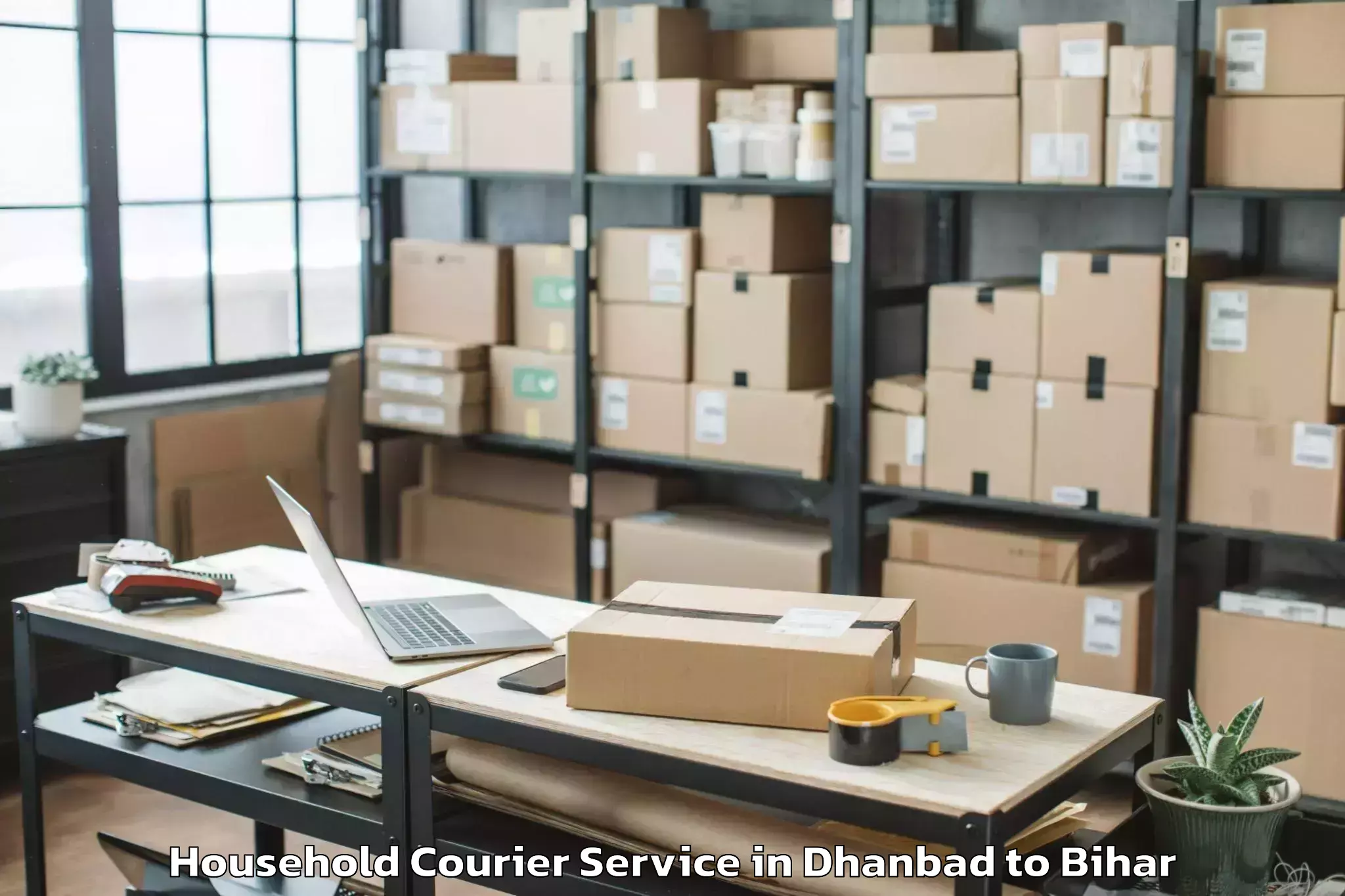 Trusted Dhanbad to Begusarai Household Courier